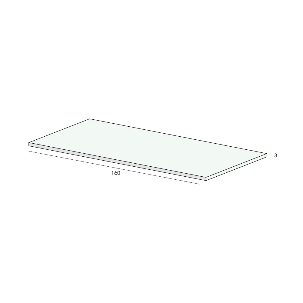 Tekening Platprofiel 160x3mm