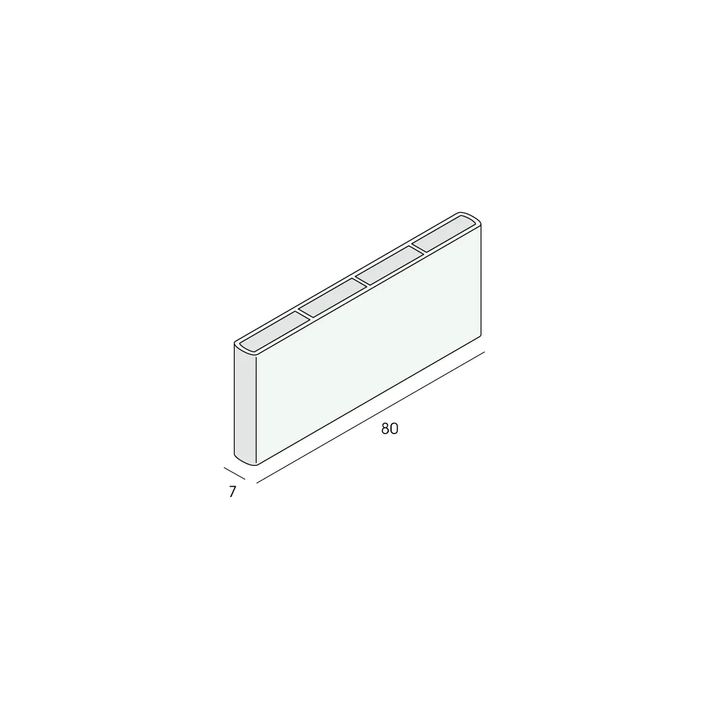 Tekening Holkamer platprofiel 80x7mm