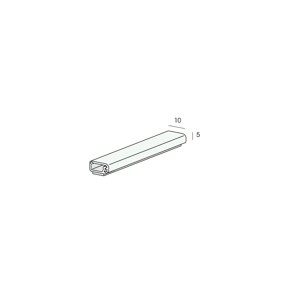Tekening Leidingprofiel zelfklevend 10x5mm