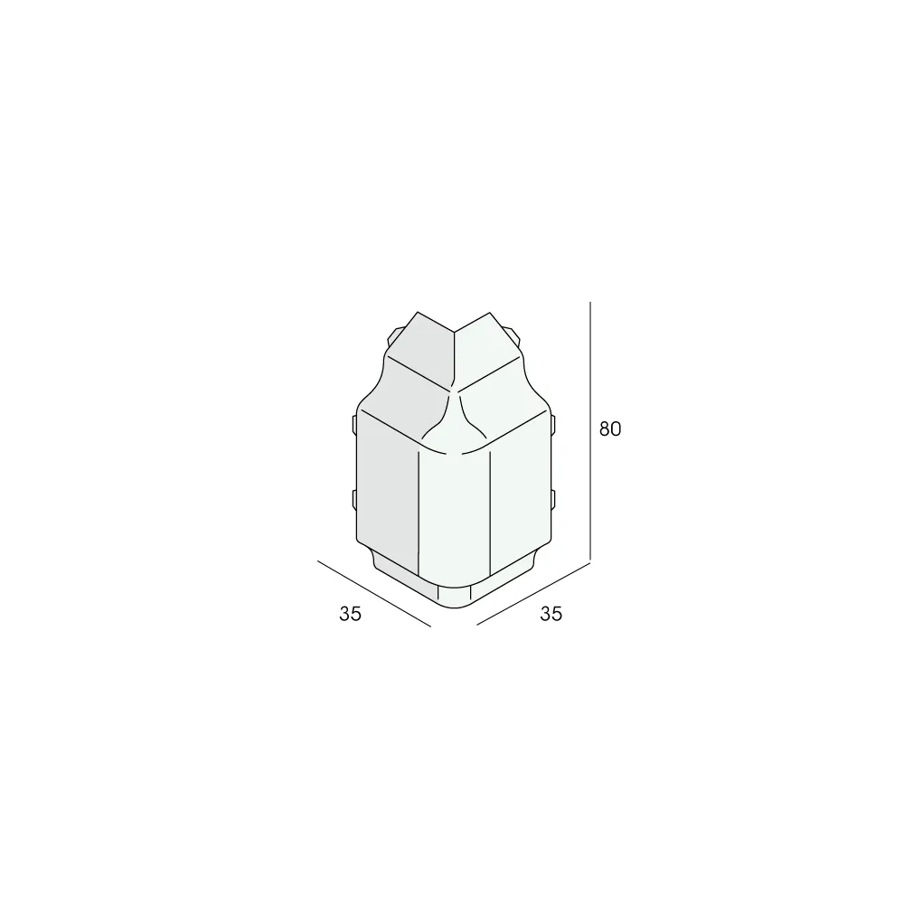 Tekening Hoekstuk v. dakrandsierprofiel art. 2110