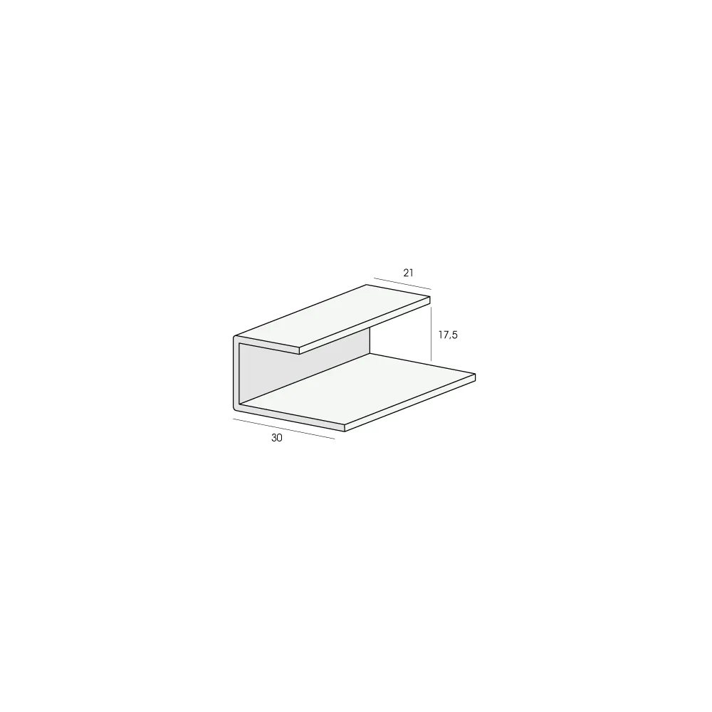 Tekening Omrandingprofiel 17,5mm