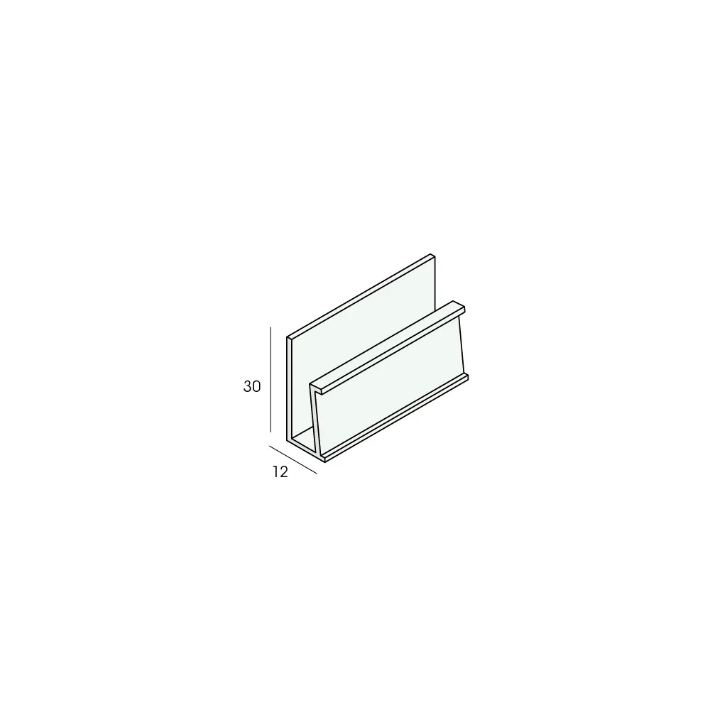 Tekening Inhaak startprofiel voor artikel 2115