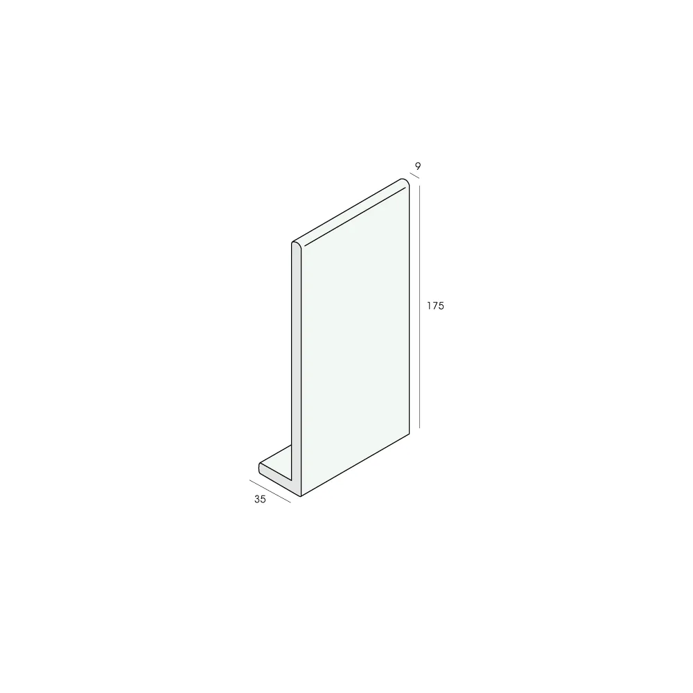 Tekening Hoekpaneel 175x35x9mm