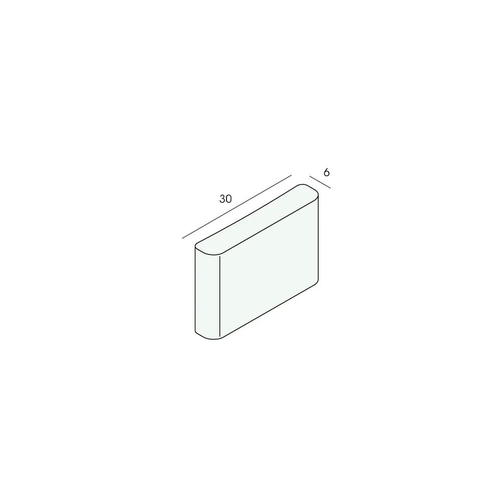 Tekening Afwerkprofiel 30x6mm