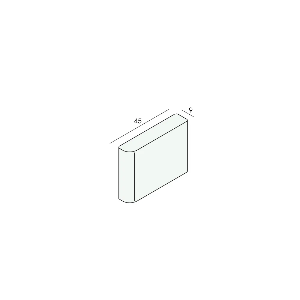 Tekening Plint 45x9mm