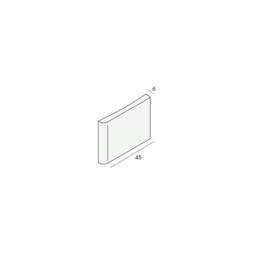 Tekening Plint 45x6mm