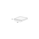 Tekening Plank hardschuim 150x20mm