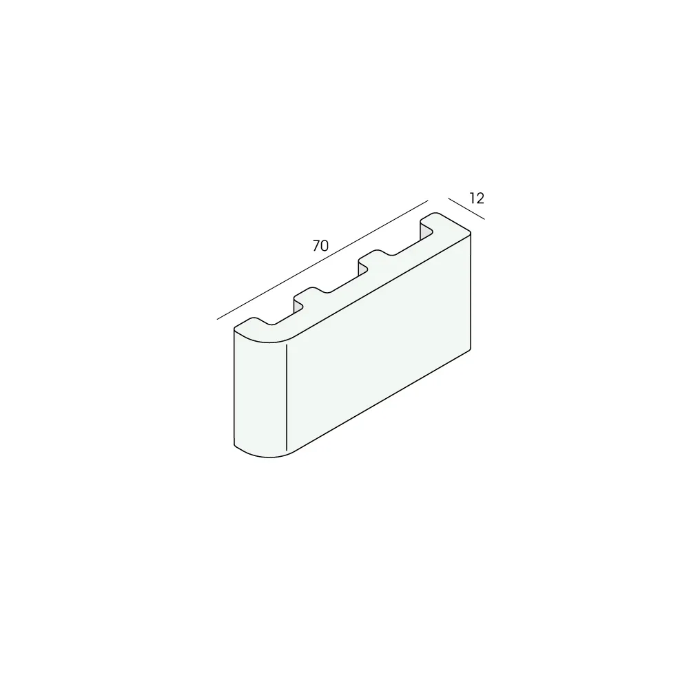 Tekening Plint 70x12mm