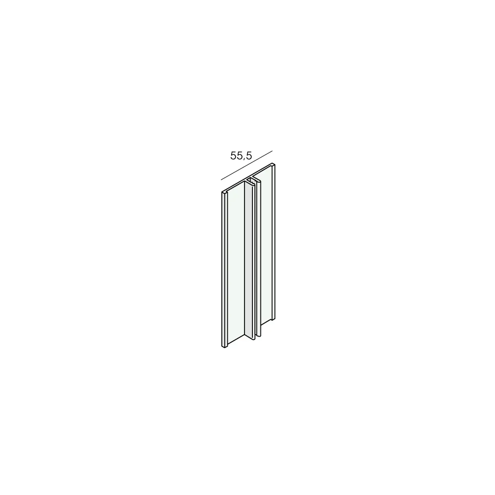 Tekening Basis aluminium verbindingprofiel