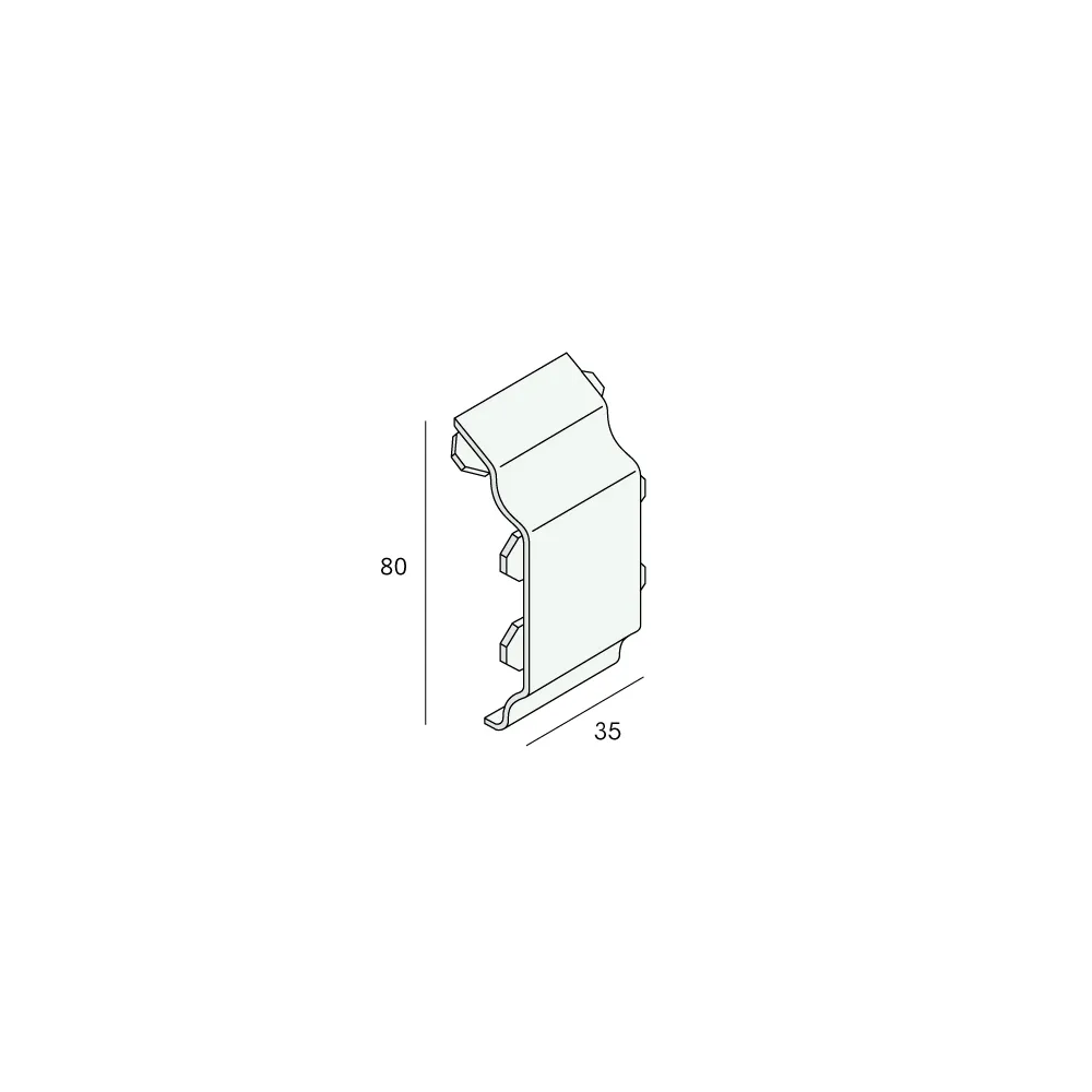 Tekening Tussenstuk trim/kraal sierlijst Keralit