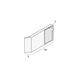 Tekening Aansluitprofiel 50x3mm zelfklevend