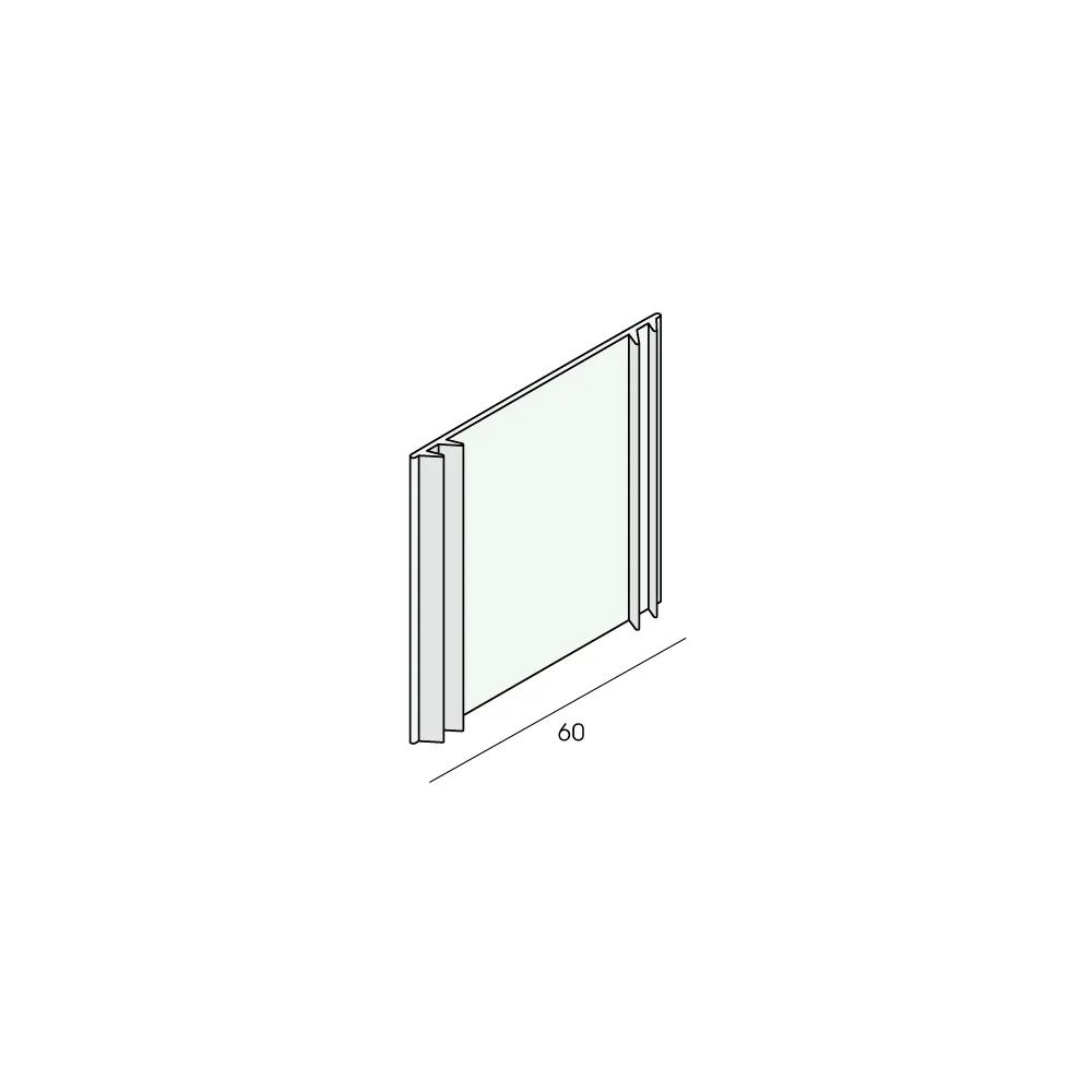 Tekening Voegafdichtingprofiel 60mm shopverp.10m