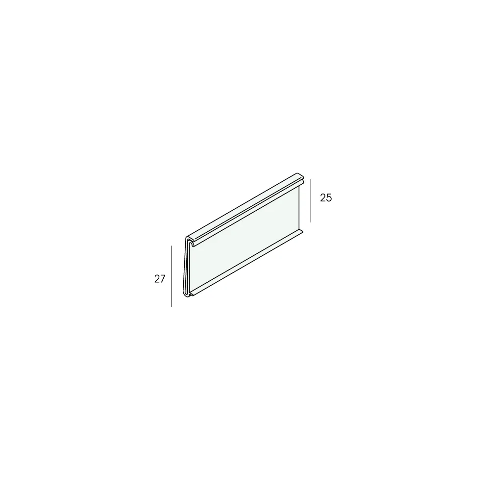 Tekening Scannerprofiel 27mm zelfklevend