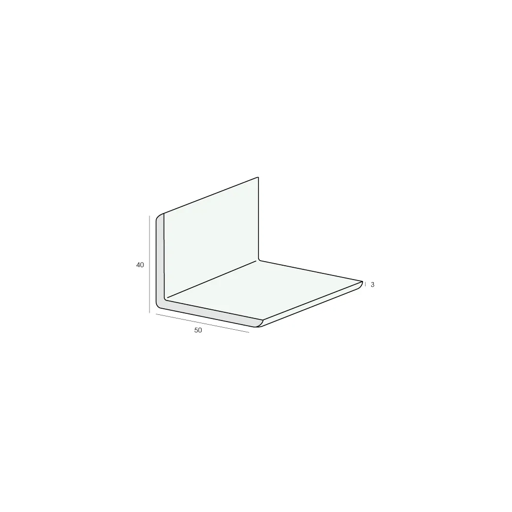 Tekening Hoekprofiel 50x40x3mm