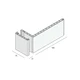 Tekening Beleglijst 75mm