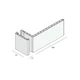Tekening Dagkant bekledingprofiel 180mm