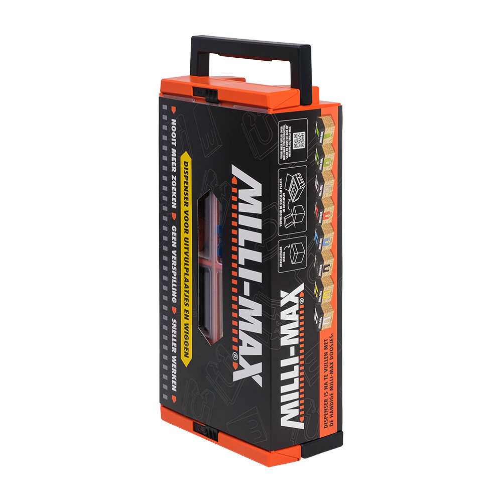 Dispenser (leeg) Milli-Max uitvulplaatjes