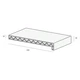 Tekening Novaboard Stone vensterbank 25 cm