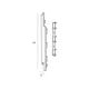 Tekening Eindkap+connector links voor 2815 (5st)