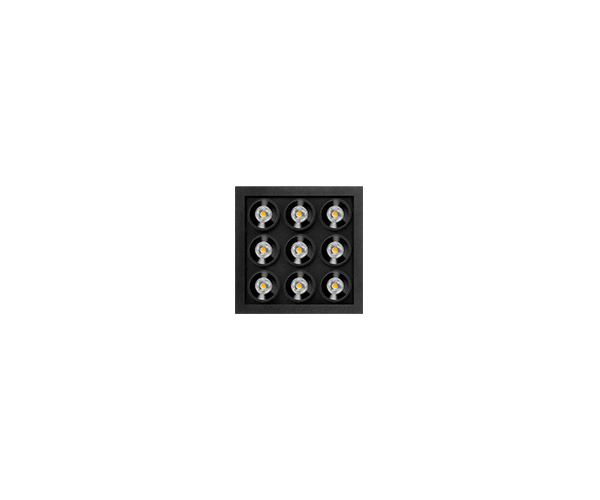 BLACK FOSTER MICRO RECESSED 3×3