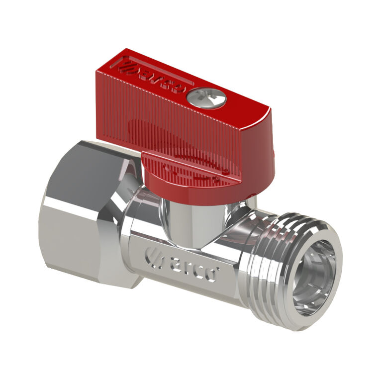 ARCO Ball valve PN16 MF Thread ABS hexagonal red handle Mini Delta