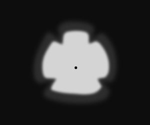 Asymmetric, 180°, Special effect: Leaf