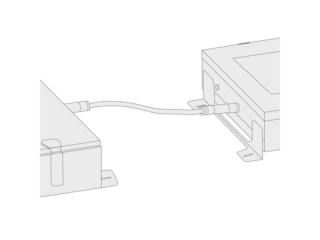 Preassembled cables and 3-pole connector set for NOX