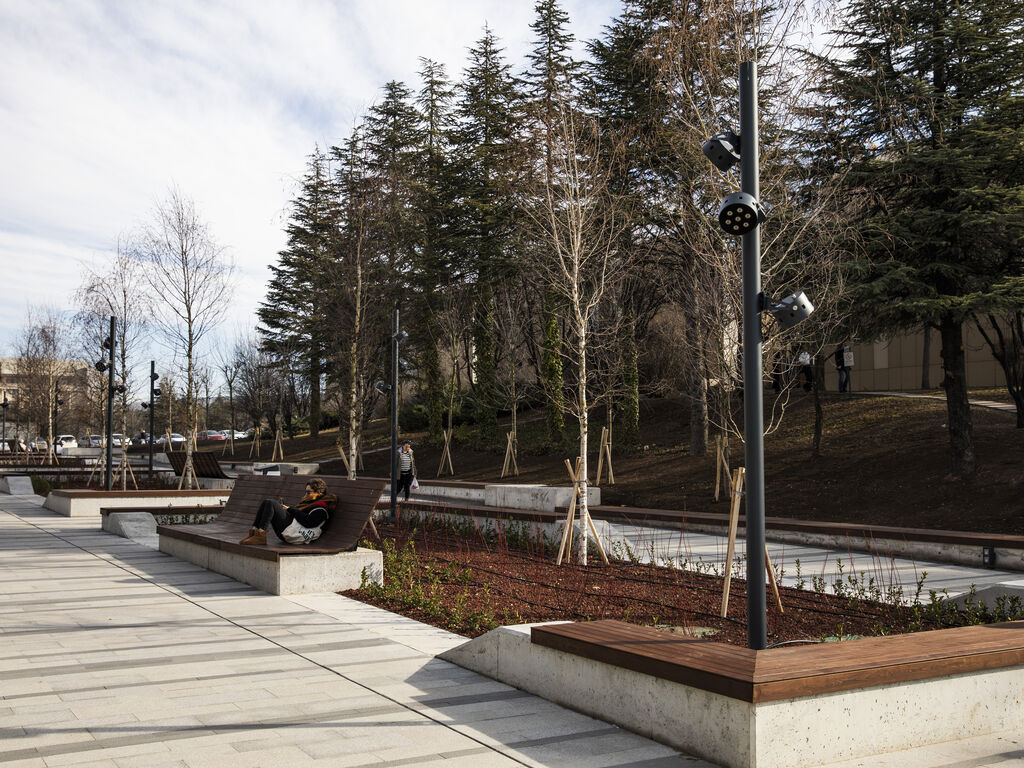I.D. Bilkent University Library Pedestrianization