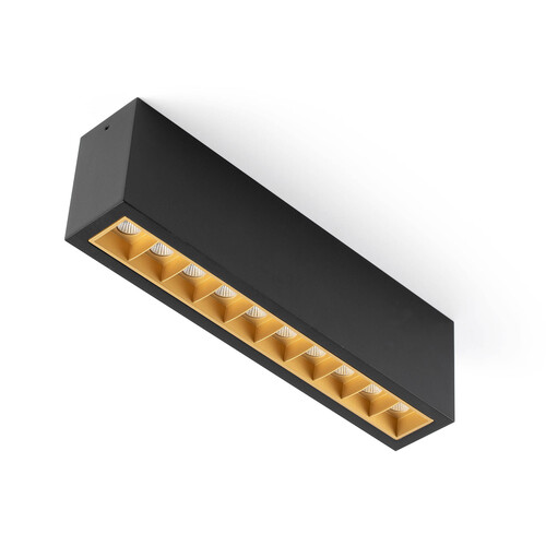 TROOP SUP 10x2W NEGRO-ORO 15º 2700K CRI90