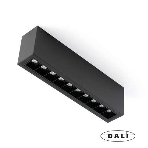 TROOP SUP 10x2W NEGRO-NEGRO 36º 2700K CRI90 DALI