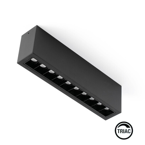 TROOP SUP 10x2W NEGRO-NEGRO 15º 3000K CRI90 TRIAC