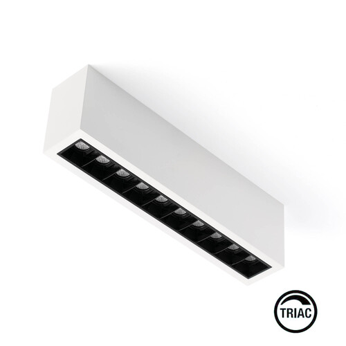 TROOP SUP 10x2W BLA-NEGRO 15º 4000K CRI90 TRIAC