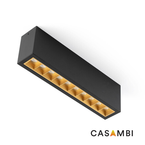 TROOP SUP 10x2W NEGRO-ORO 36º 4000K CRI90 CASAMBI