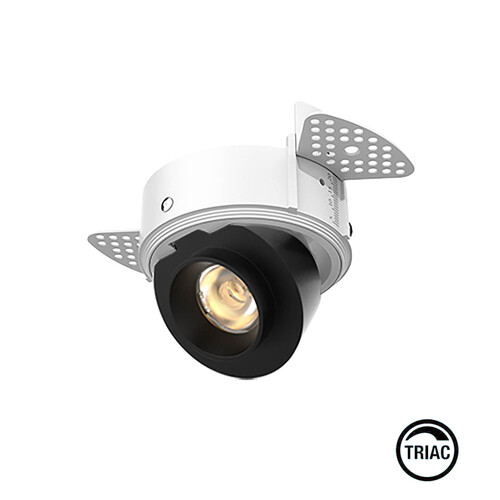 ALIA TRIMLESS 8W NEGRO 24º 3000K TRIAC
