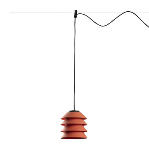 TOBA SISTEMA COLGANTE NARANJA 1xE27