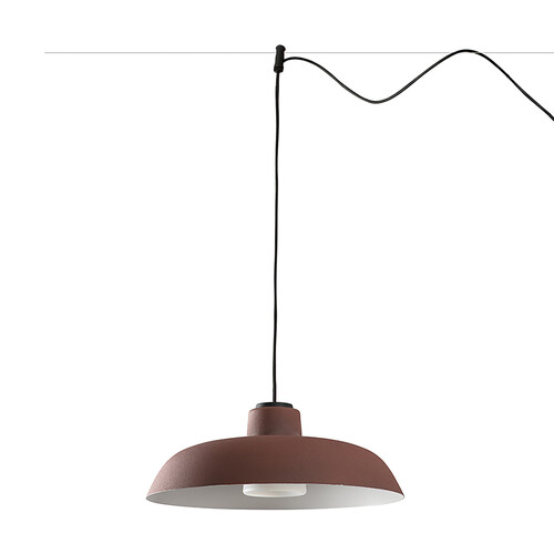 SAGA SISTEMA COLGANTE MARRON OXIDO 1xE27