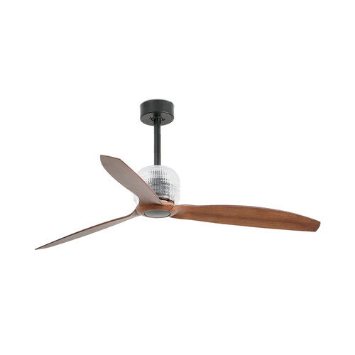 110V DECO FAN Ø1280 NEGRO 3P NOGAL