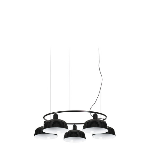 TATAWIN COL. CIRCULAR PANTALLA METAL M NEGRA 5xE26