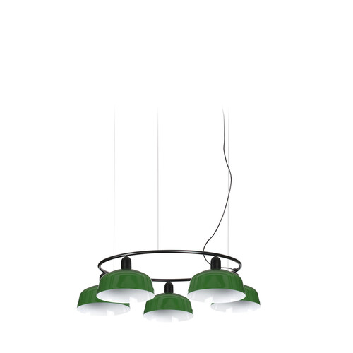 TATAWIN COL. CIRCULAR PANTALLA METAL M VERDE 5xE26