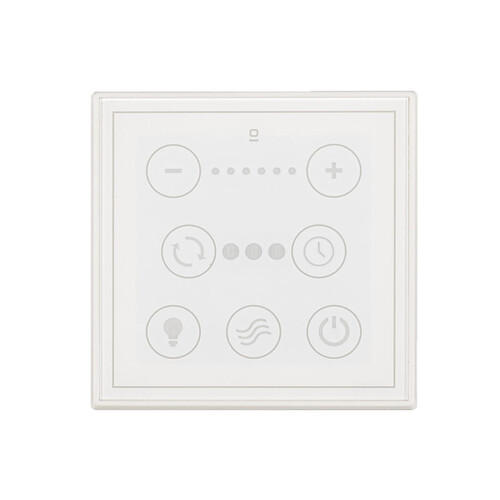 CONTROLADOR PARED BLANCO VENTILADOR DC LUZ 33987