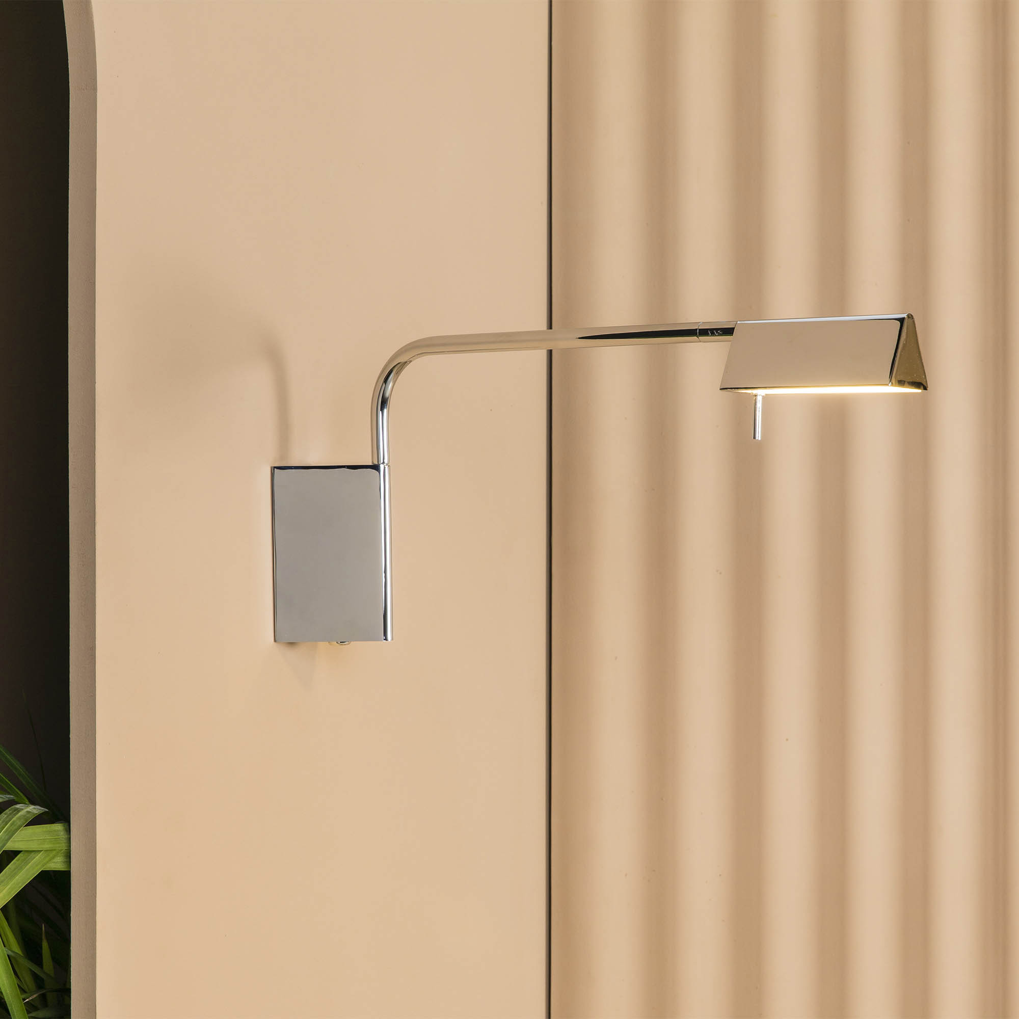 ACADEMY Chrome wall lamp