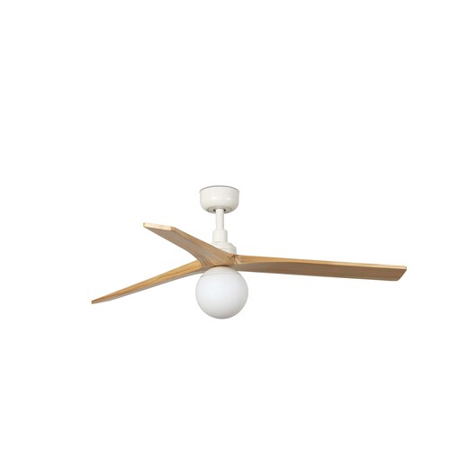 KLIM M Ø1250MM BLANCO 3 PALAS PINO 1xE27