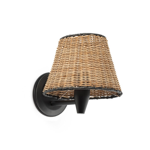 SUMBA APLIQUE NEGRO/RATTAN 1xE26