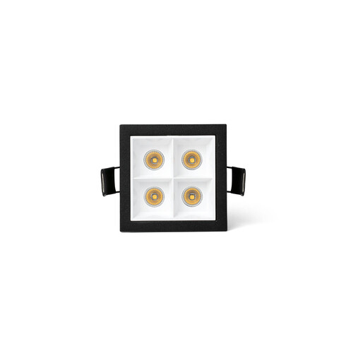TROOP 4x2W NEGRO-BLANCO 48º 4000K CRI90
