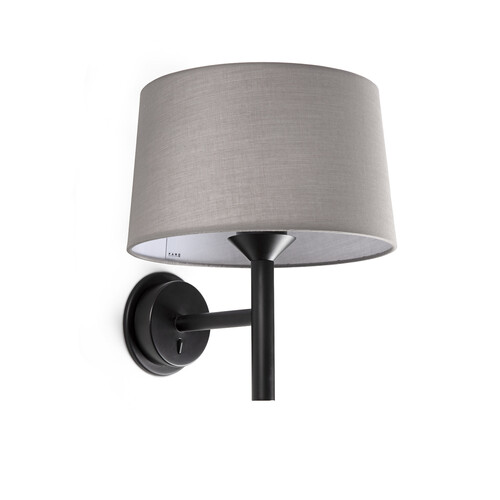 WINDSOR APLIQUE NEGROGRIS 1xE26