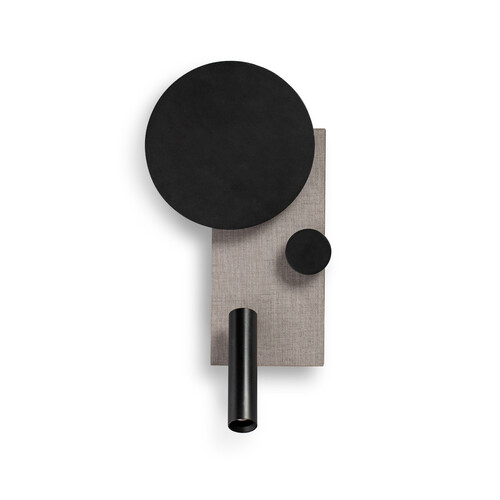 KLEE APLIQUE DCHO GRIS LED10W LECTOR 3W 2700K DIM