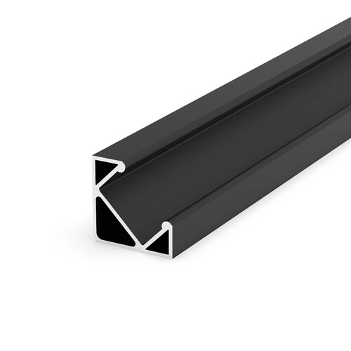 PERFIL DE SUPERFICIE 45 GRADOS NEGRO 2M