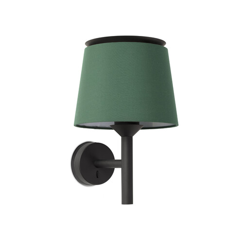 SAVOY APLIQUE NEGRO/VERDE 1xE26