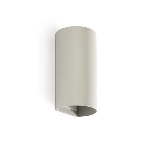 SOLE APLIQUE REDONDO GRIS LISO 2xGU10