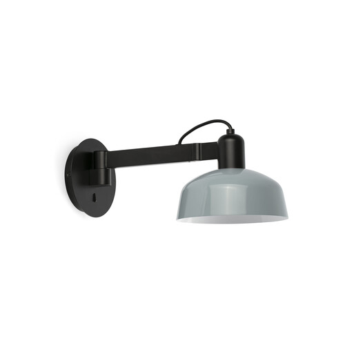 TATAWIN APLIQUE BRAZO PANT.METAL AZUL GRIS. 1xE27